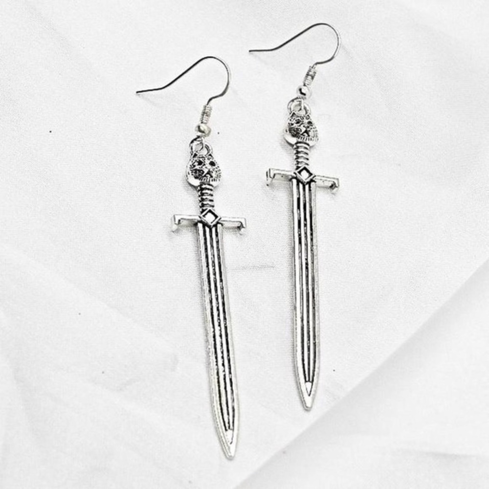 Goth Feline Earrings